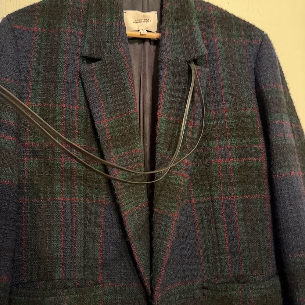 Dorothee Schumacher Plaid Blazer Jacket